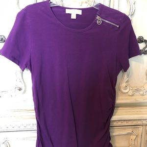 Women’s (L) Michael Kors Purple T-Shirt
